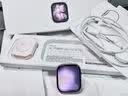 Apple/苹果 Watch S11 智能手表GPS+蜂窝款46毫米玫瑰金色铝金属表壳淡桃粉色运动型表带S/M MFDG4CH/B 实拍图