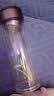 【京东物流配送】高硼硅双层玻璃杯大容量泡茶杯水杯子茶水分离杯 【双层加厚】茶杯350ml1只 实拍图