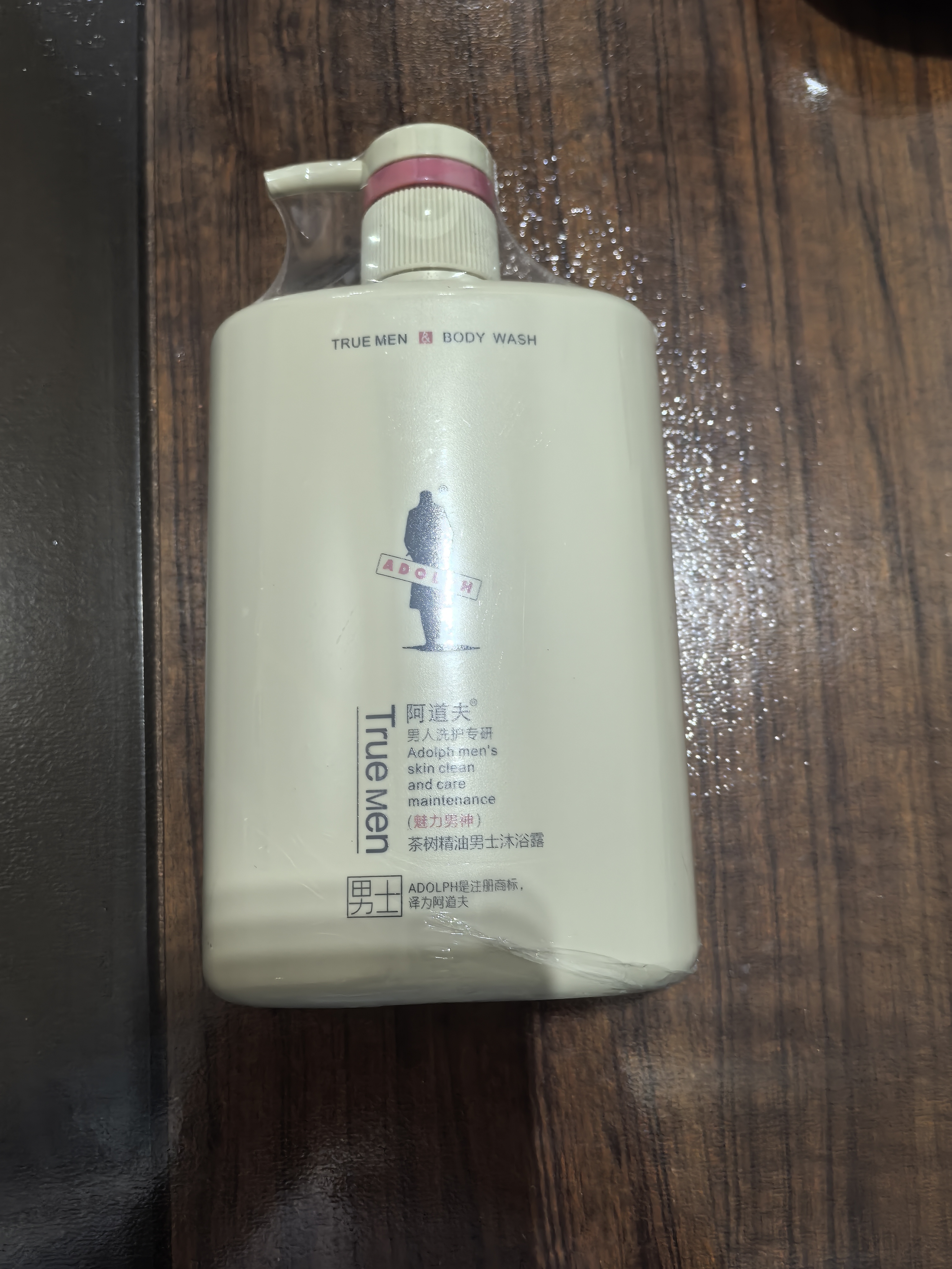 阿道夫茶树精油男士沐浴露450ml控油净痘沐浴洁面2合1香氛沐浴液 实拍图