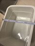 牧野纳大容量收纳箱超大家用塑料加厚玩具储物箱特大号带盖子衣服整理箱 【白灰色】升级材质-加大加厚 加大号【53*38*30cm】密封防潮-4滑轮 实拍图