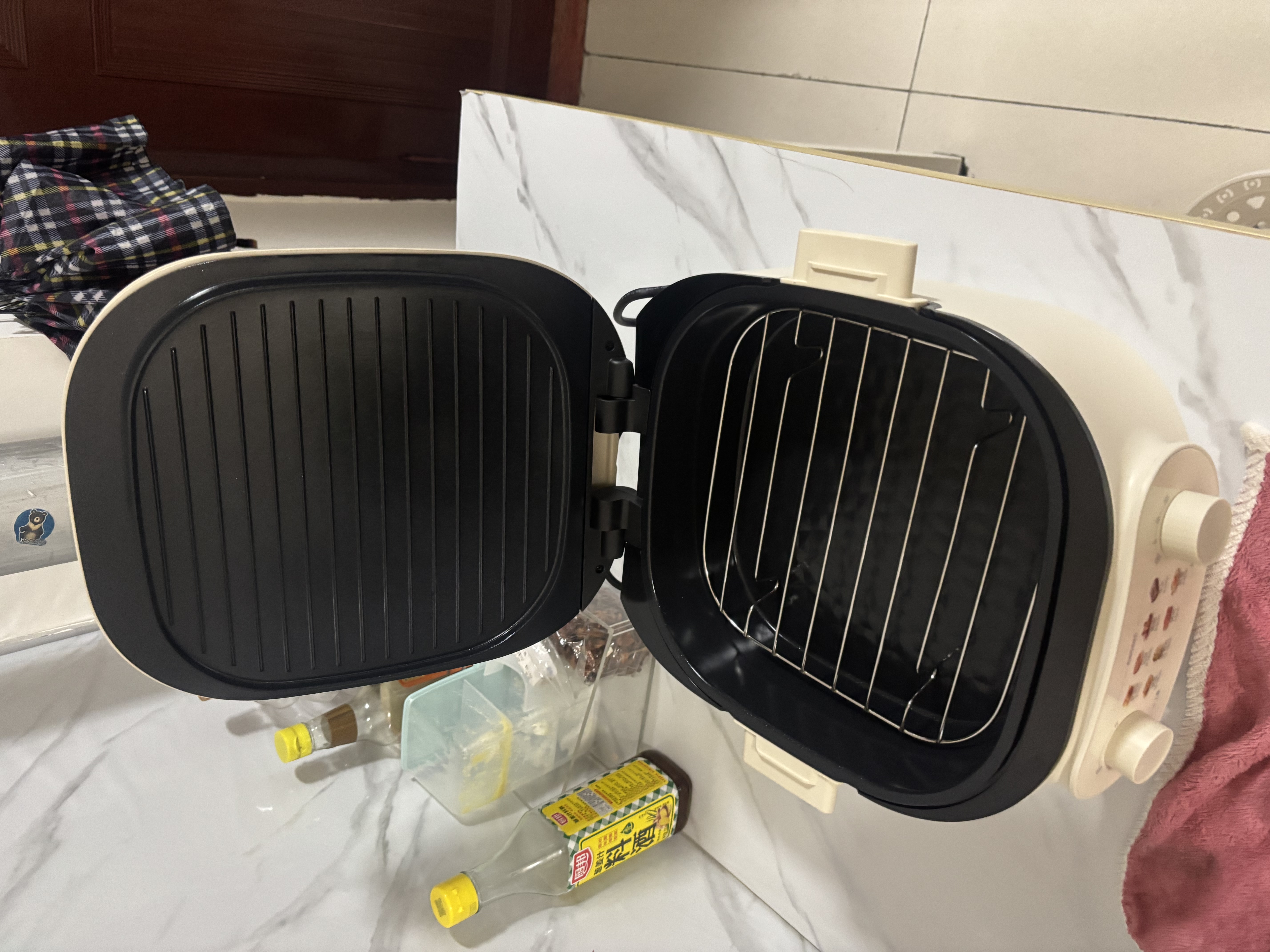 美的（Midea）电饼铛 电饼档家用上下可拆 电蒸锅煮锅火锅 煎饼烙饼锅 0氟钛陶早餐机75mm双旋火力可调 JKC2875 实拍图
