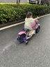 贝诺琦儿童电动摩托暴风哈雷骑士摩托车男女孩3-12岁两轮摩托小孩摩托车 粉色+手拧油门+刹车+减震+充气轮+无刷电机+24V8A电瓶 实拍图