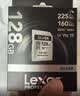 雷克沙（Lexar）128GB SD存储卡 U3 V30 佳能索尼富士尼康相机高速SD卡 读225MB/s 写160MB/s 4K超清录制 SD银卡 实拍图