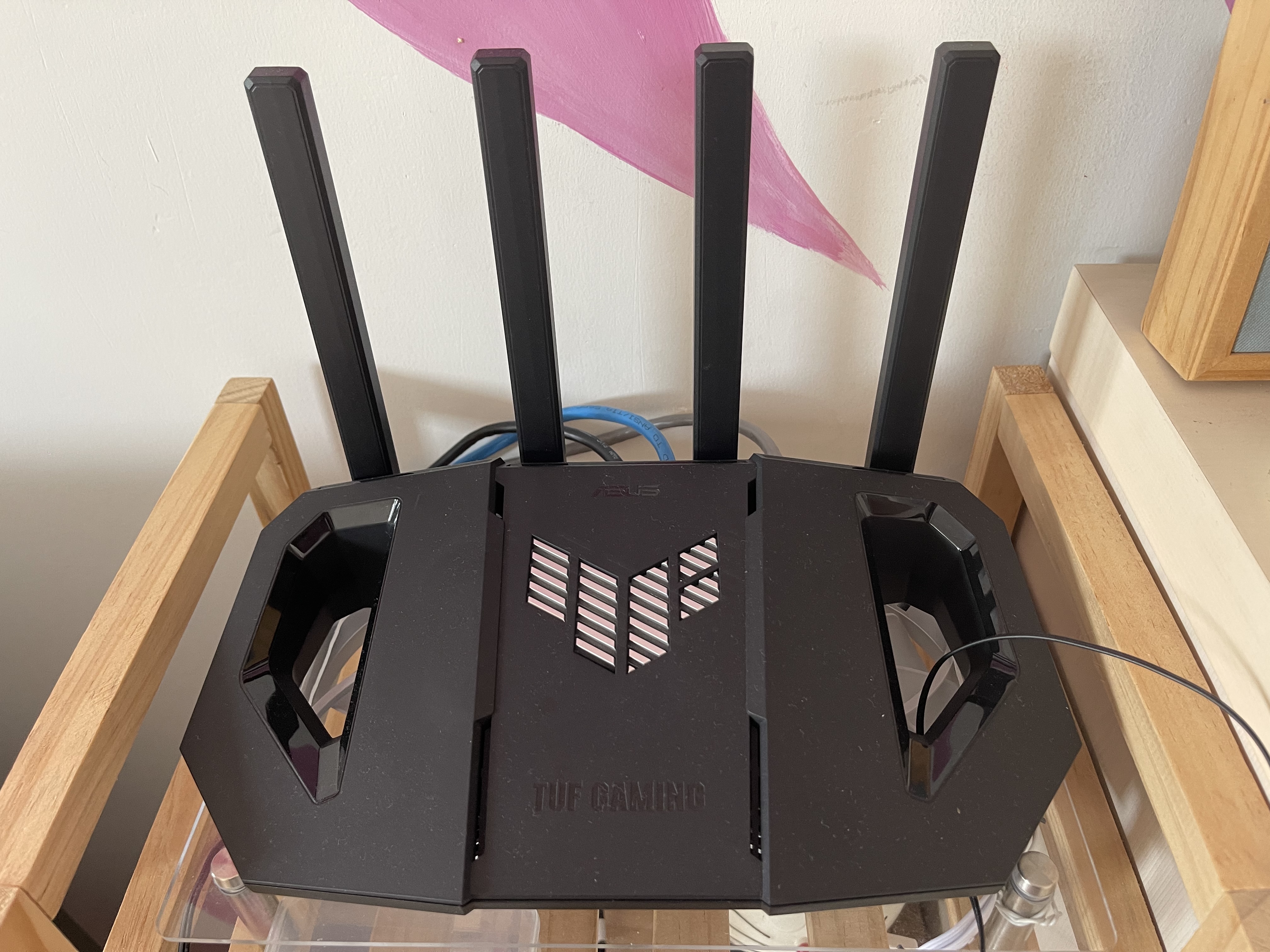 华硕（ASUS）【焕新补贴】TUF小旋风V2 WiFi7电竞路由器 家用无线千兆穿墙王路由 全屋WiFi7套装Aimesh随心组 实拍图