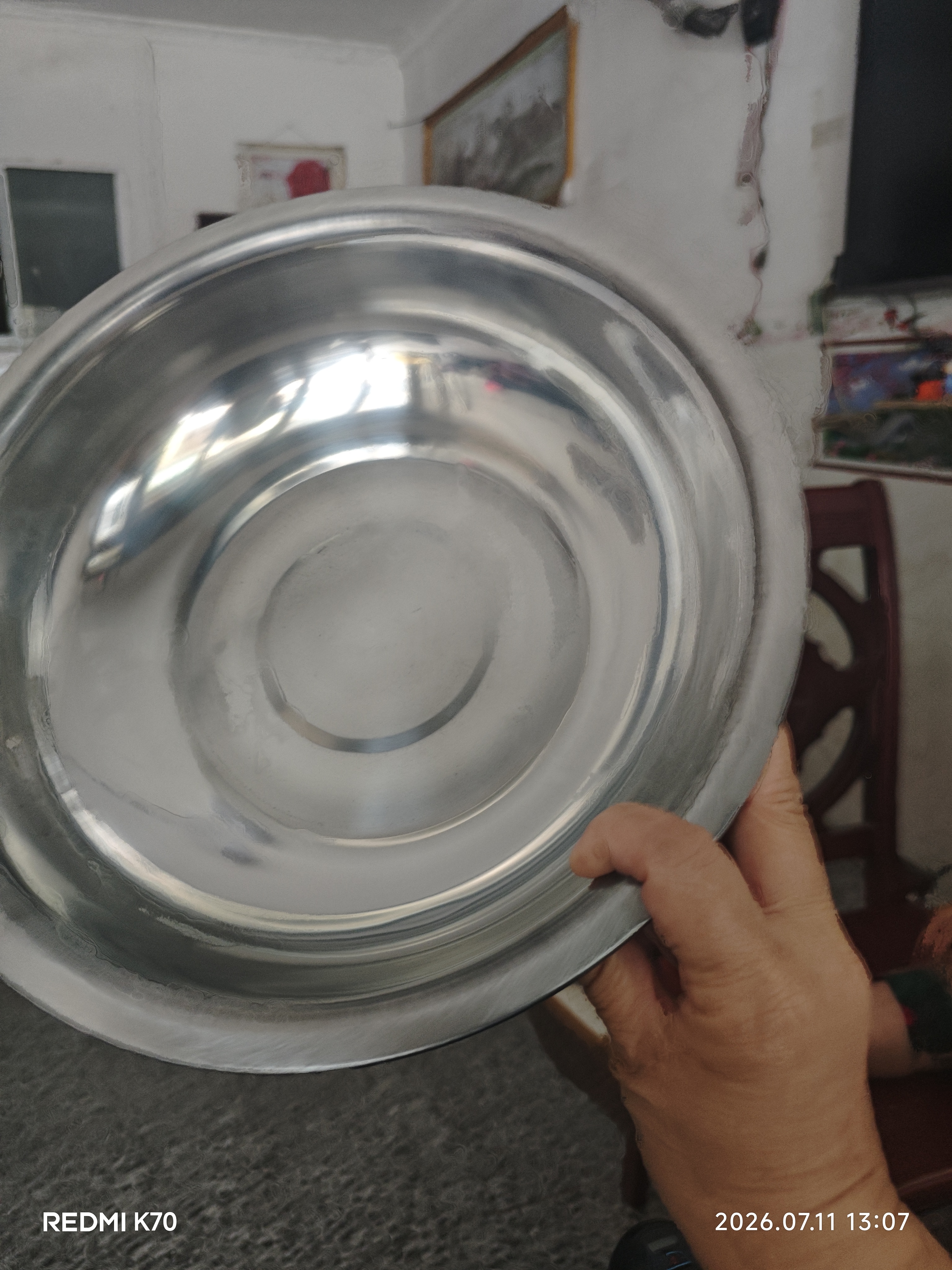 家用不锈钢盆洗脸洗菜盆家用大号盆洗衣盆洗碗盆料理盆 不锈钢盆 30CM【1个装】 实拍图