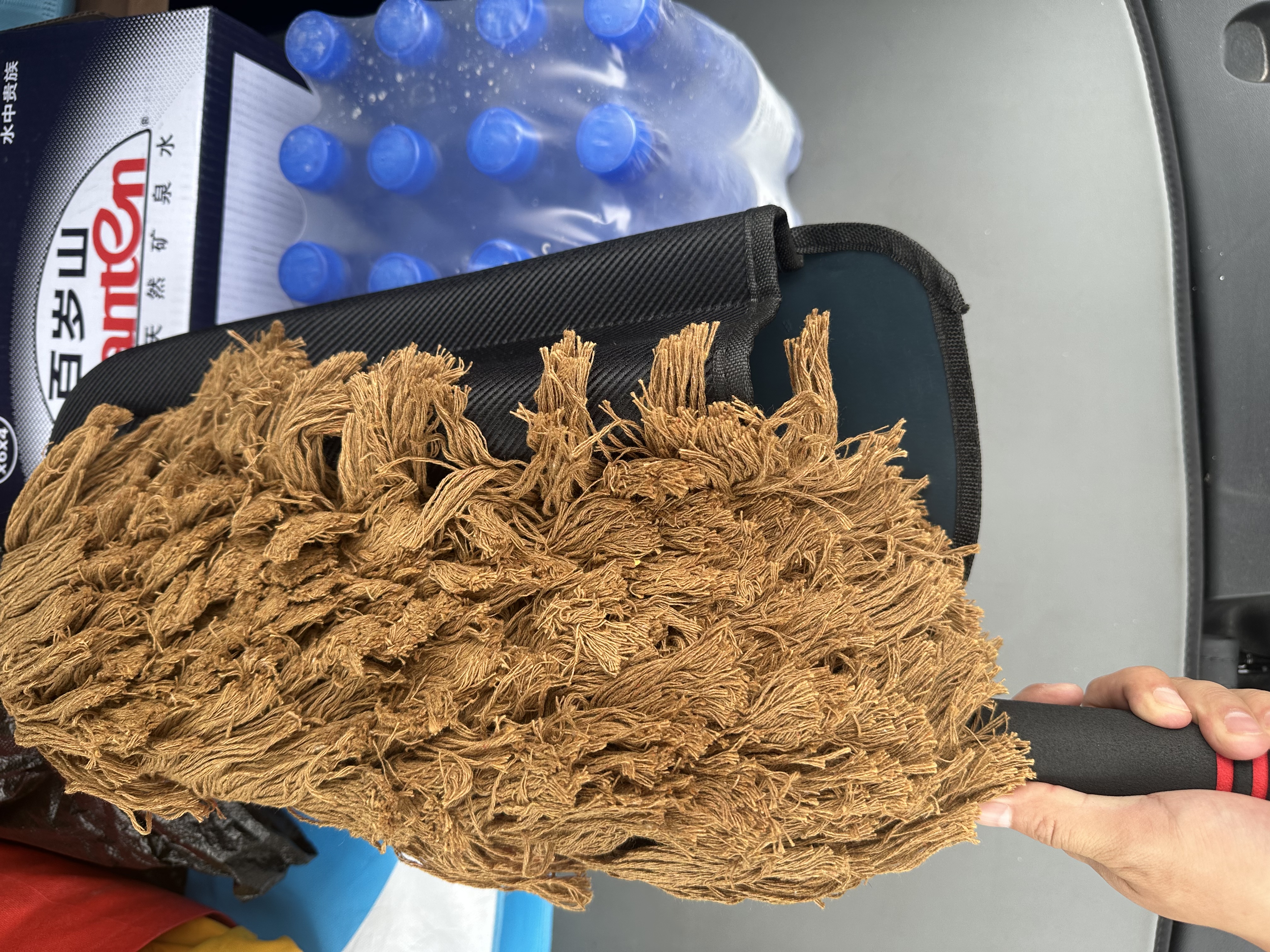 KOOLIFE汽车除尘掸洗擦车拖把扫灰尘神器含油蜡刷子高档车专用纯棉可伸缩 实拍图
