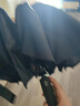 京东京造 黑武士环扣全自动雨伞加固加厚晴雨两用大号十骨【可挂包】105cm 实拍图