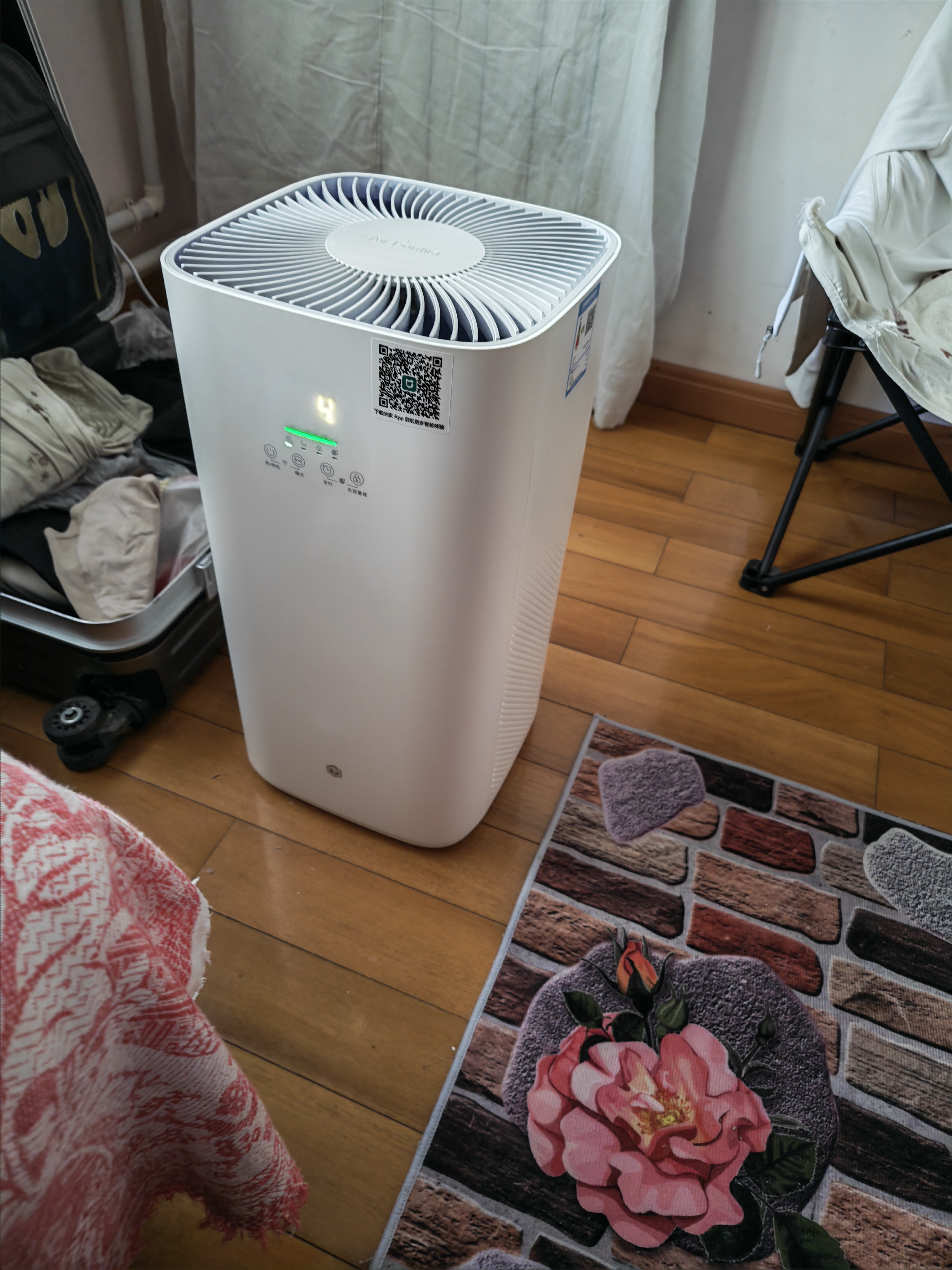 京东京造【净化加湿一体】空气净化器家用净化无雾加湿 除甲醛烟味颗粒物异味浮毛过敏源空宝已接入米家APP 实拍图