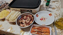 小熊（Bear）烤肉电烤盘 烤肉锅家用 一体多功能锅不沾可拆电烧烤炉 DKL-Y15C1 实拍图
