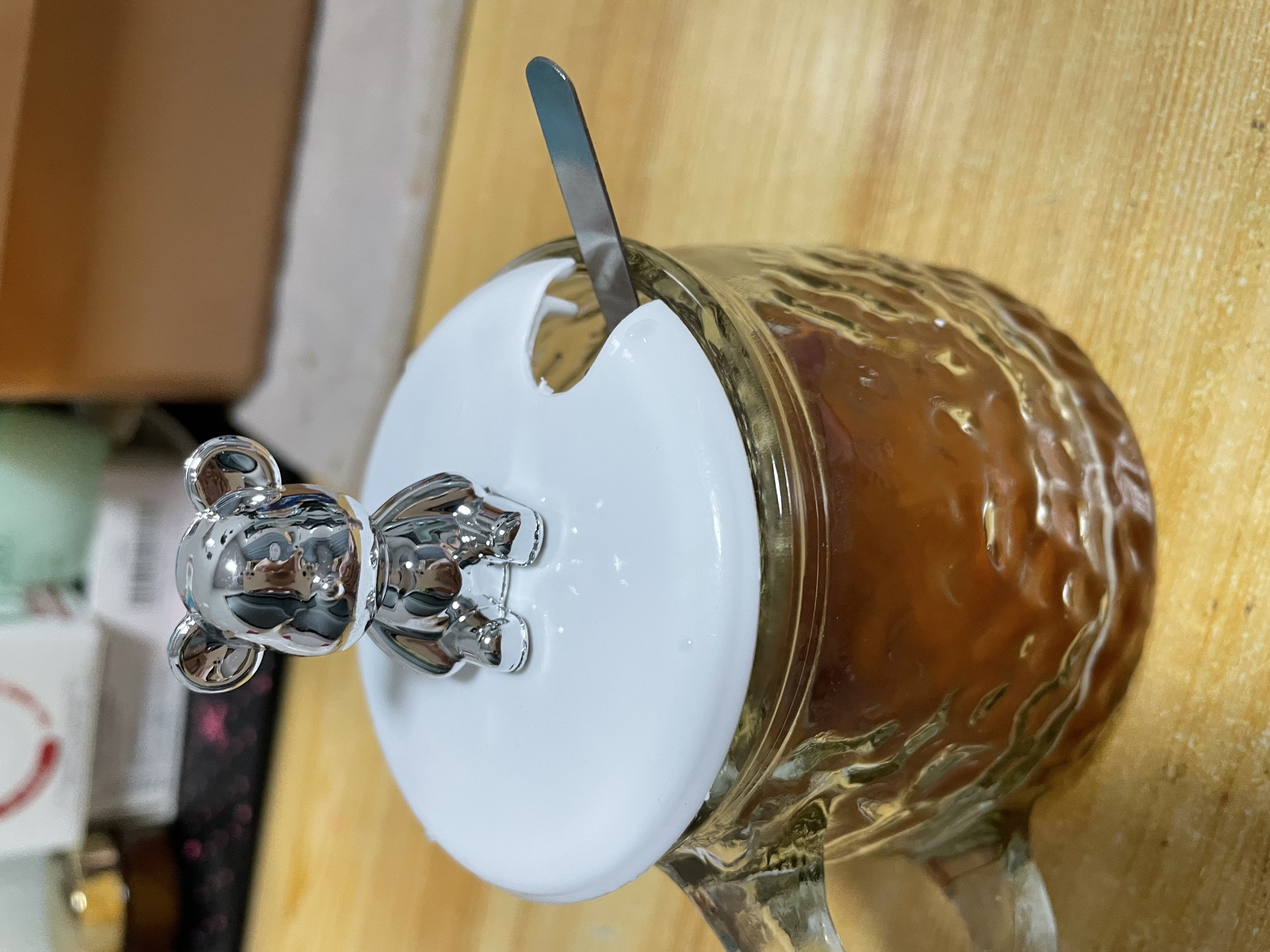 FGHGF网红ins风杯子玻璃杯家用加厚防烫咖啡杯学生办公室喝水杯 小熊杯1个带盖勺270ml 实拍图