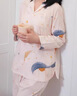 嫚熙（EMXEE）月子服孕妇睡衣产后家居服哺乳衣春秋季纱罗喂奶夏天 星河物语-两件套【无哺乳口】 L【Noble高端系列】 实拍图