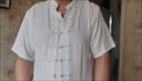 罗蒙（ROMON）中老年唐装男25夏季中国风亚麻套装棉麻短袖夏装服装中式半袖男装 麻本色 2XL 180码(160-180斤 晒单实拍图