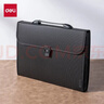 得力（deli）A4/13格手提文件包/风琴包/文件夹 针织纹面文件资料收纳包 办公学生文件保护 5555 实拍图