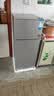 奥克斯小冰箱家用小型迷你冷藏冷冻两用出租房宿舍用节能省电寝室办公室电冰箱 【节能省电】186银色【高效保鲜 铜管速冷】70L 实拍图