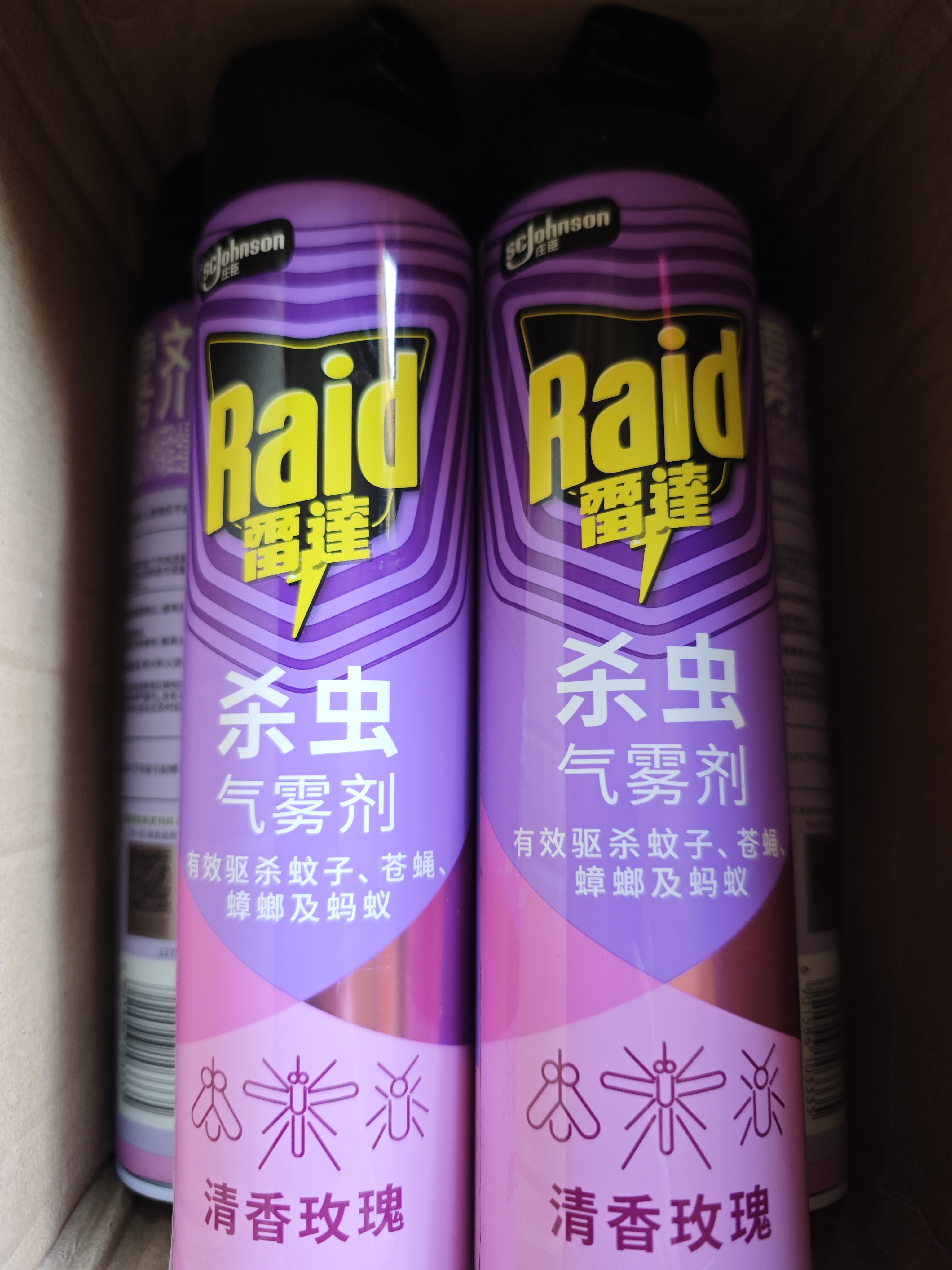 雷达（Raid）杀虫剂喷雾 600ml 清香玫瑰型 杀蟑喷雾 杀虫气雾剂 实拍图