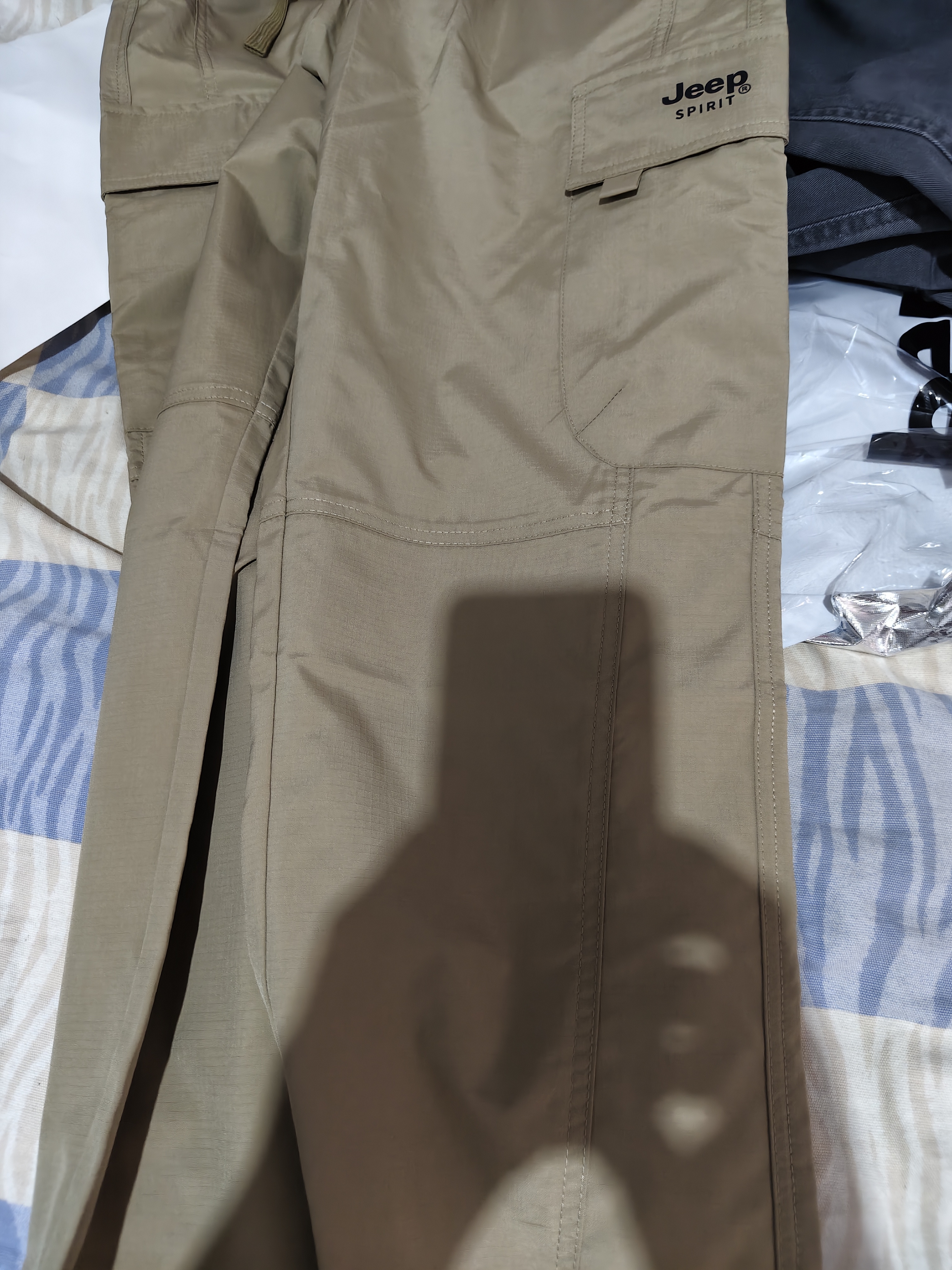 JEEP SPIRIT吉普工装裤男士裤子男春夏季休闲裤男多口袋男裤 卡其色 2XL 实拍图