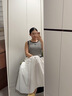 小匠材全身镜落地穿衣镜卧室衣帽间落地镜镜子宿舍铝合金贴墙镜白40*150 实拍图