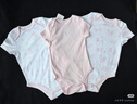 优衣库婴幼儿网眼包臀衣/短袖/1件装宝宝衣服连体衣481772 63 天蓝色 60cm 实拍图
