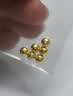 御邪黄金3mm光面转运珠足金999路路通光面金珠手串串珠手链情人节礼物 3毫米特供金珠两颗 实拍图