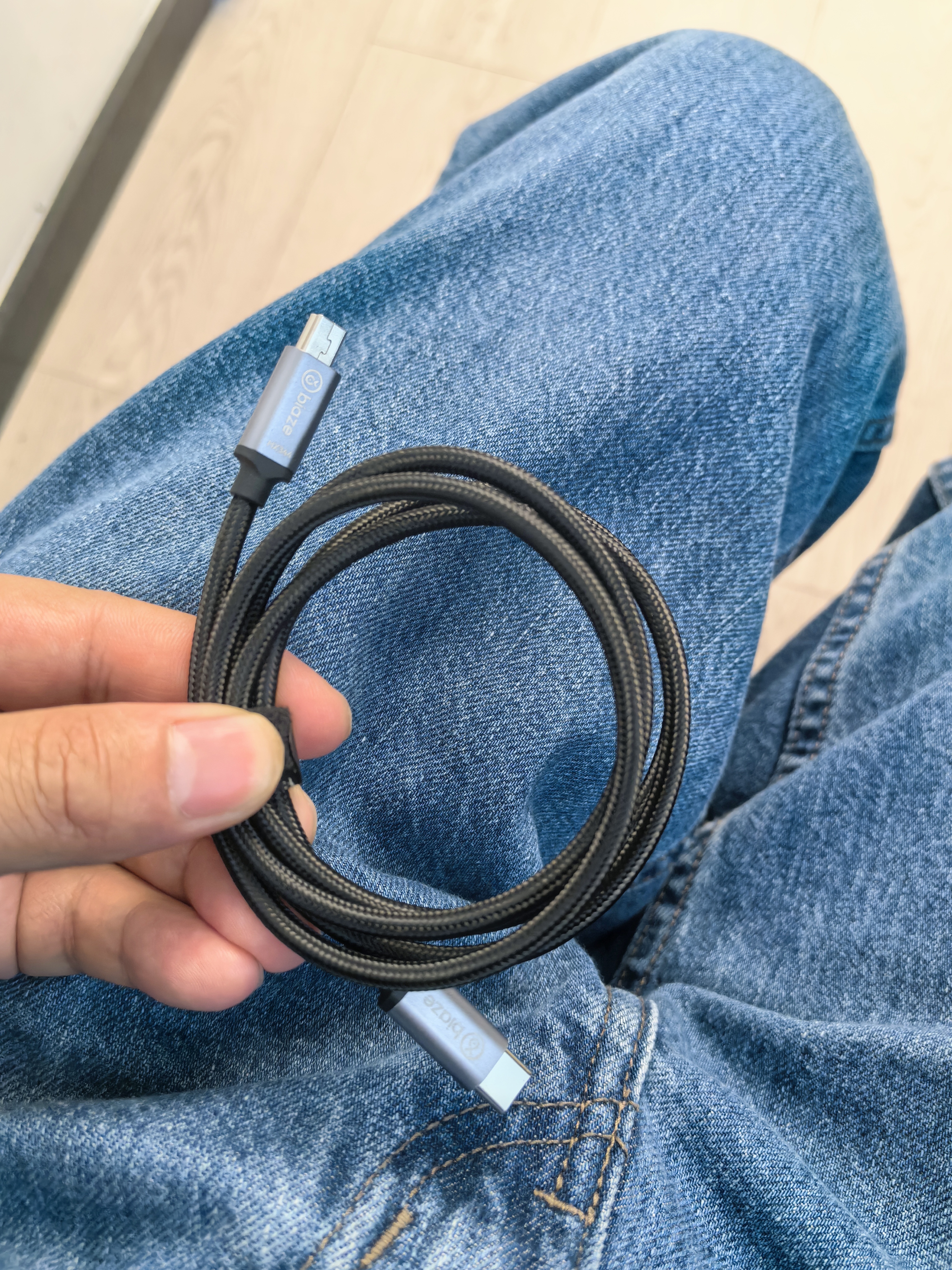毕亚兹 Type-c转mini usb数据转接线迷你适用单反数码照相机硬盘连手机平板mp3充电车载记录仪佳能监视器 实拍图