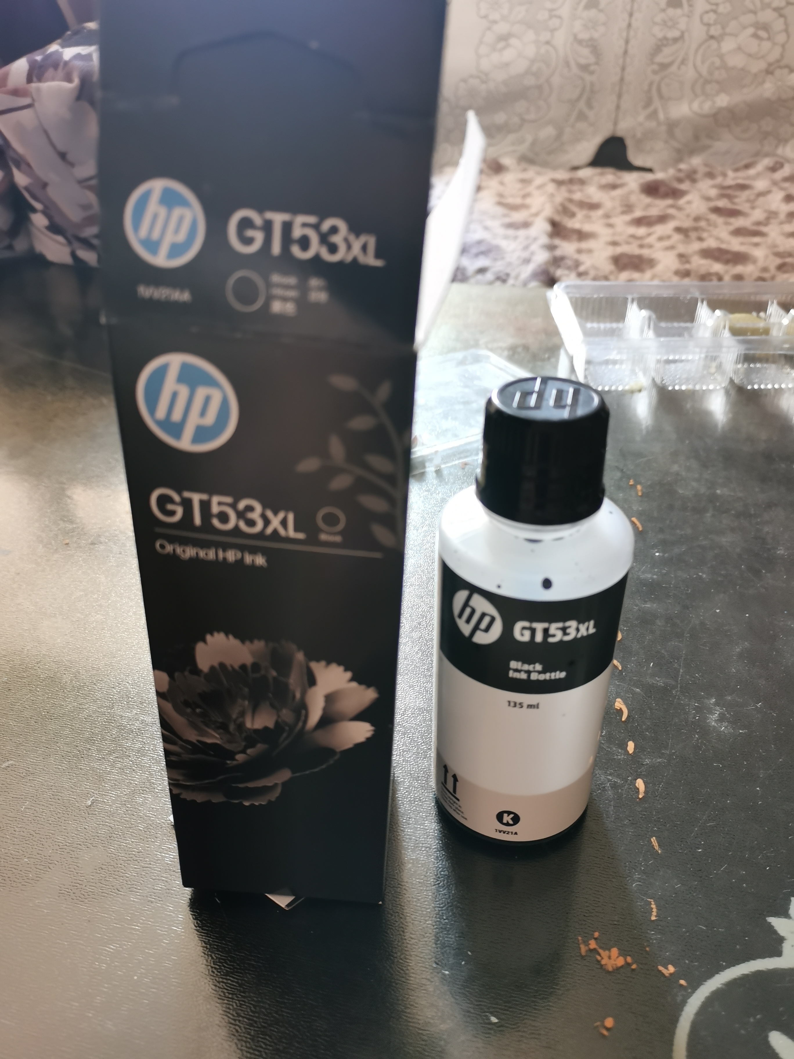 惠普（HP）GT51/53原装黑色墨水 适用hp tank310/410/5810/5820/418/411/419/518/519打印机 135ml 实拍图