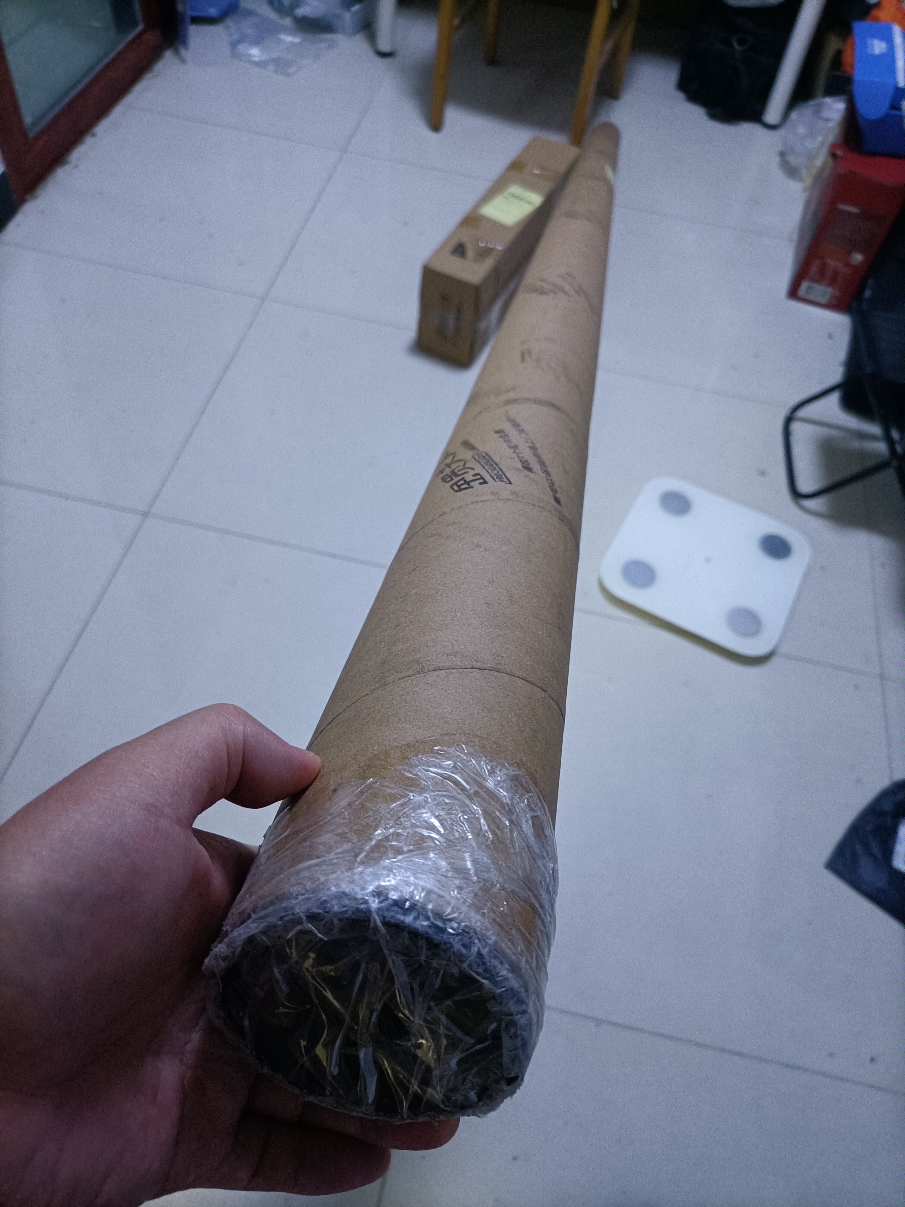 金贵夫人手摇式晾衣架阳台专用手动升降晾衣杆阳台顶装室内折叠晒衣架凉衣 珠光白 2.4m 四杆 +15横杆+升级铝材+包安装 实拍图