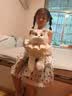 Chongker宠客仿真玩偶趴姿布偶猫咪公仔毛绒娃玩具送女生送女朋友生日礼物 白色裸猫 35*20*23 实拍图