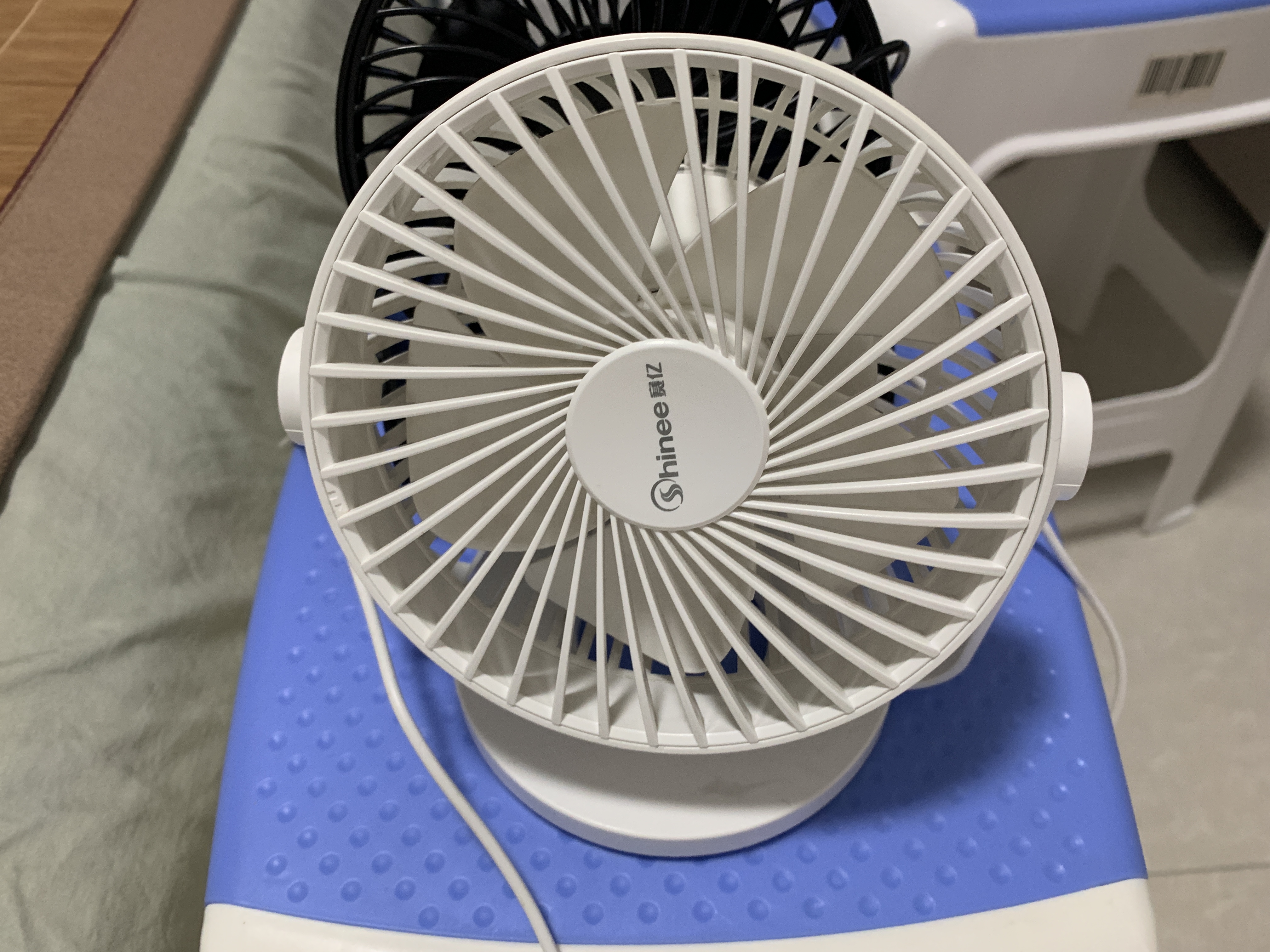 赛亿电风扇小风扇小台扇迷你USB手持便携电风扇小型学生宿舍床头办公室轻音桌面扇小型可车载风扇 实拍图