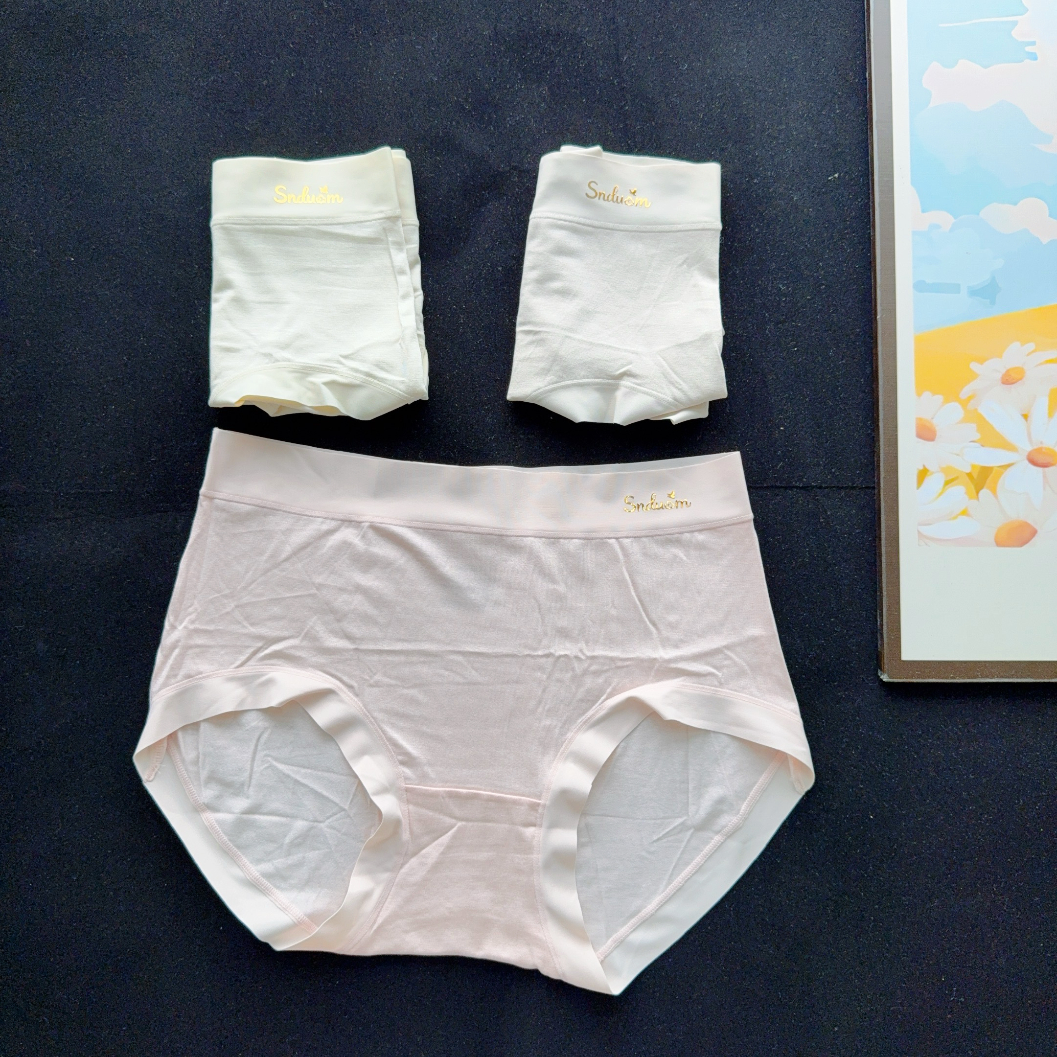 宝娜斯莫代尔内裤女聚乳酸抑菌无痕透气大码不夹臂三角短裤【3条装】 实拍图