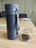 富光玻璃杯 高硼硅泡茶杯子 茶水分离杯 商务办公便携塑玻水杯男女士 实拍图