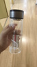 【京东物流配送】高硼硅双层玻璃杯大容量泡茶杯水杯子茶水分离杯 【双层加厚】茶杯350ml1只 实拍图