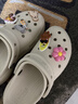 卡骆驰（CROCS）【预售】白鹿同款经典云朵洞洞鞋时尚百搭女鞋花园鞋|206750 骨白色-2Y2(含智必星)【预售】 38 (240mm) 实拍图