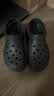 卡骆驰（CROCS）新款泡芙洞洞鞋休闲厚底送女士礼物001黑色 36-37 实拍图