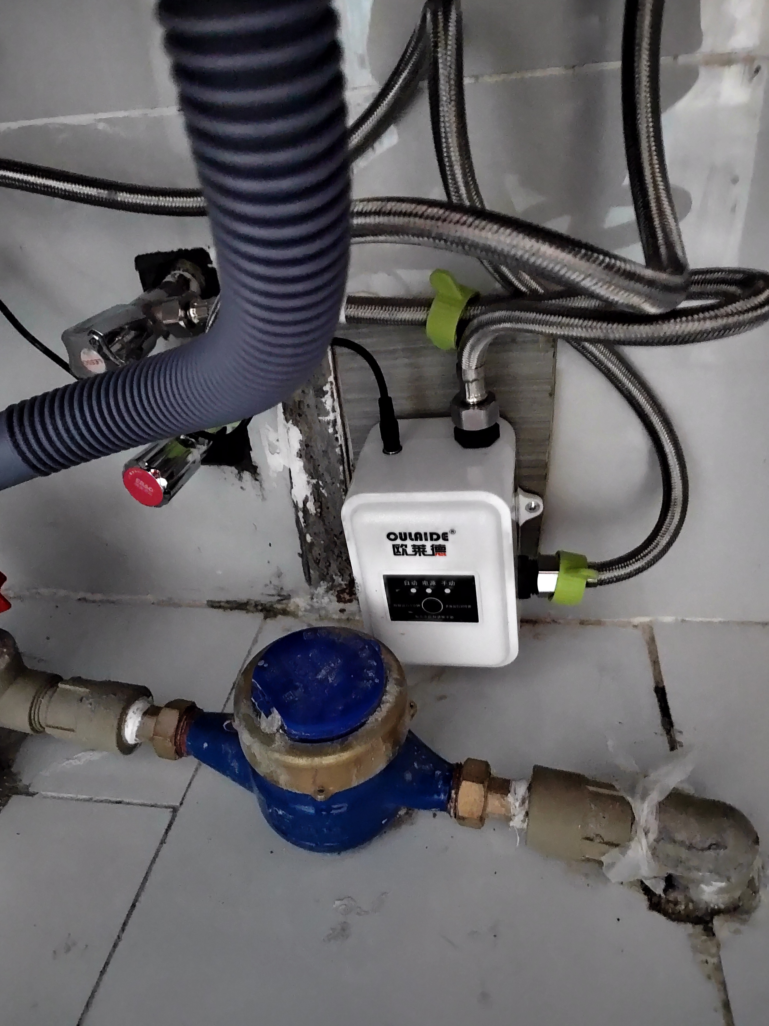 欧莱德增压泵家用全自动静音增压器热水器专用家用花洒洗澡自来水增压泵 实拍图