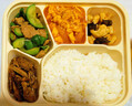 美厨（MAXCOOK）一次性餐盒饭盒分格打包盒带盖大容量五格方形 1.1L*20套MCPJ2337 实拍图