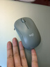 罗技（Logitech）M221 轻音鼠标 无线鼠标 办公鼠标 对称鼠标 带无线微型接收器 薄荷绿 实拍图