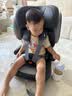 innokids儿童安全座椅约1-12岁汽车用宝宝婴儿车可折叠坐椅便携星羽骑士 珊瑚灰【安全带款+一键折叠+可装中间位】 实拍图