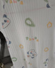 爱贝迪拉短袖夏装连体衣婴儿衣服夏季薄款新生婴幼儿睡衣外出男女宝宝空调 青桔小熊（无骨小凉衣） 80cm 【建议15—20斤】 实拍图