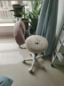 卓博凳子吧台椅升降椅美容凳滑轮凳转椅圆凳靠背椅子BTY03米白 实拍图