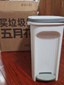 五月花双开盖多功能垃圾桶14L手按脚踏卫生间夹缝垃圾桶家用 实拍图