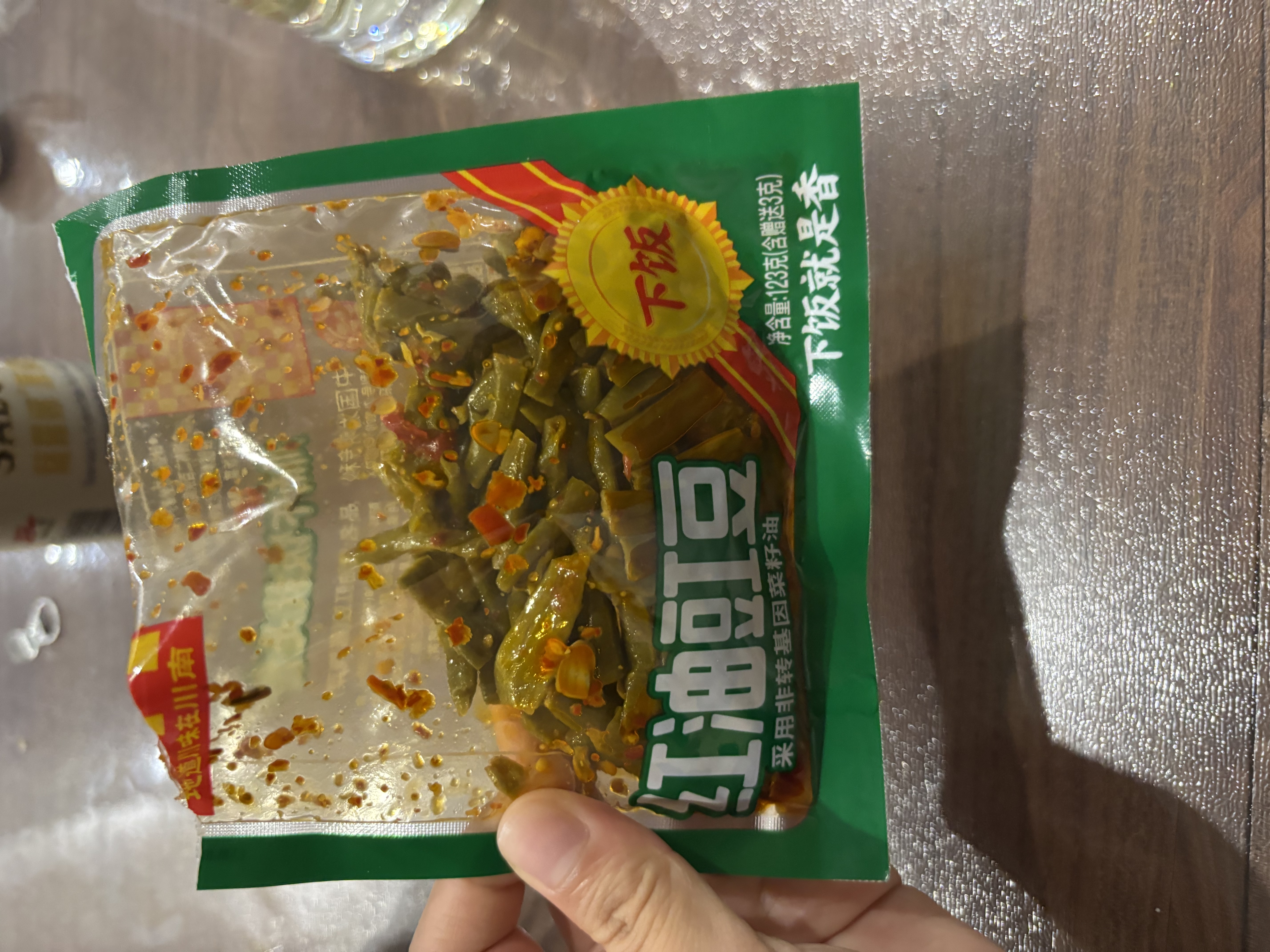 川南红油豇豆123g 榨菜下饭菜酱腌菜 鲜香爽脆开味咸菜佐餐小菜 实拍图
