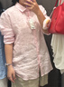 优衣库法国麻衬衫/长袖女装衬衣26春夏新款483868 00 白色 XL 实拍图