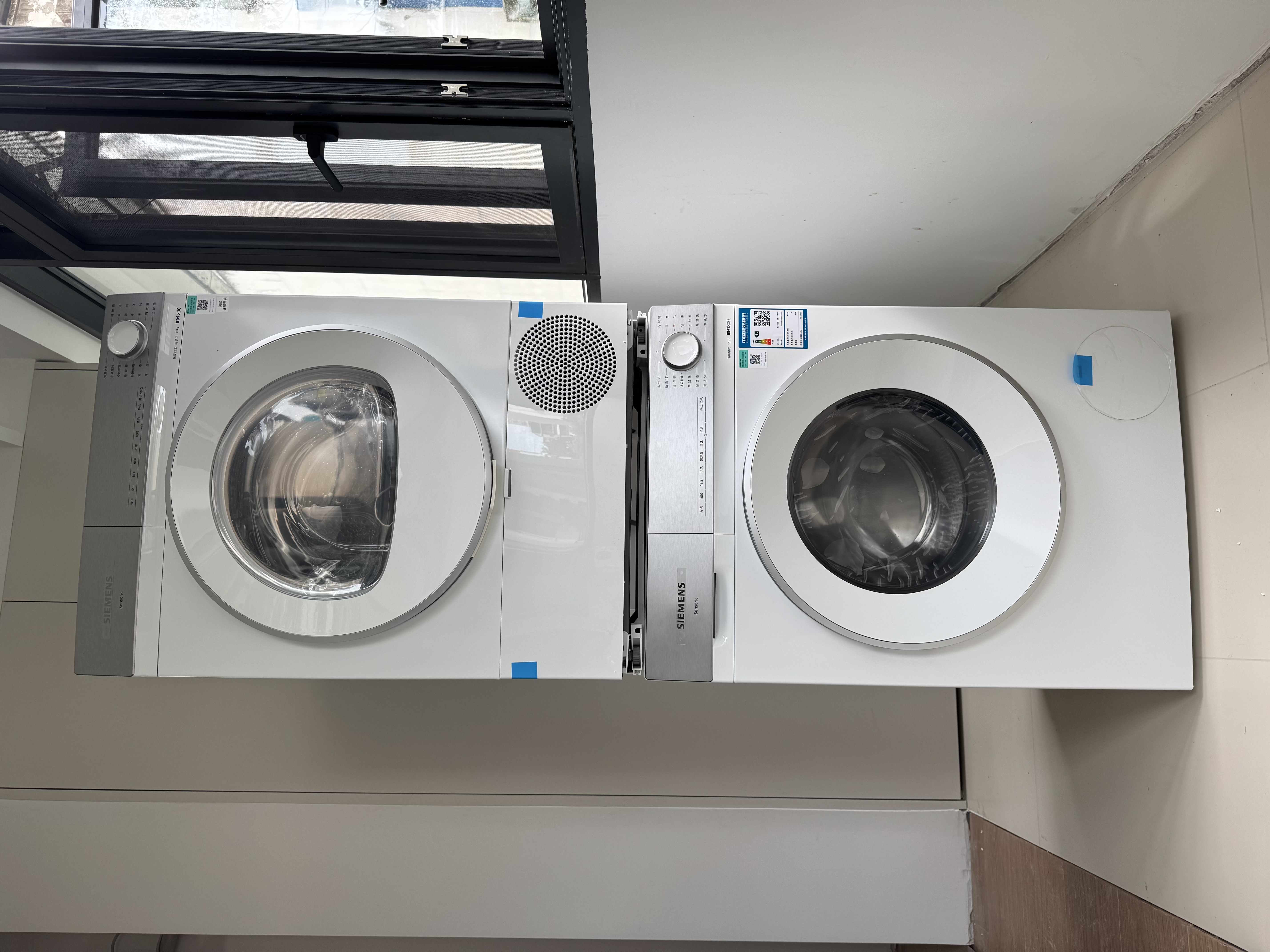 西门子（SIEMENS）小晶钻优享10+10KG大容量变频洗烘套装全自动滚筒洗衣机变频热泵烘干 WG52H1U00W+001W 实拍图