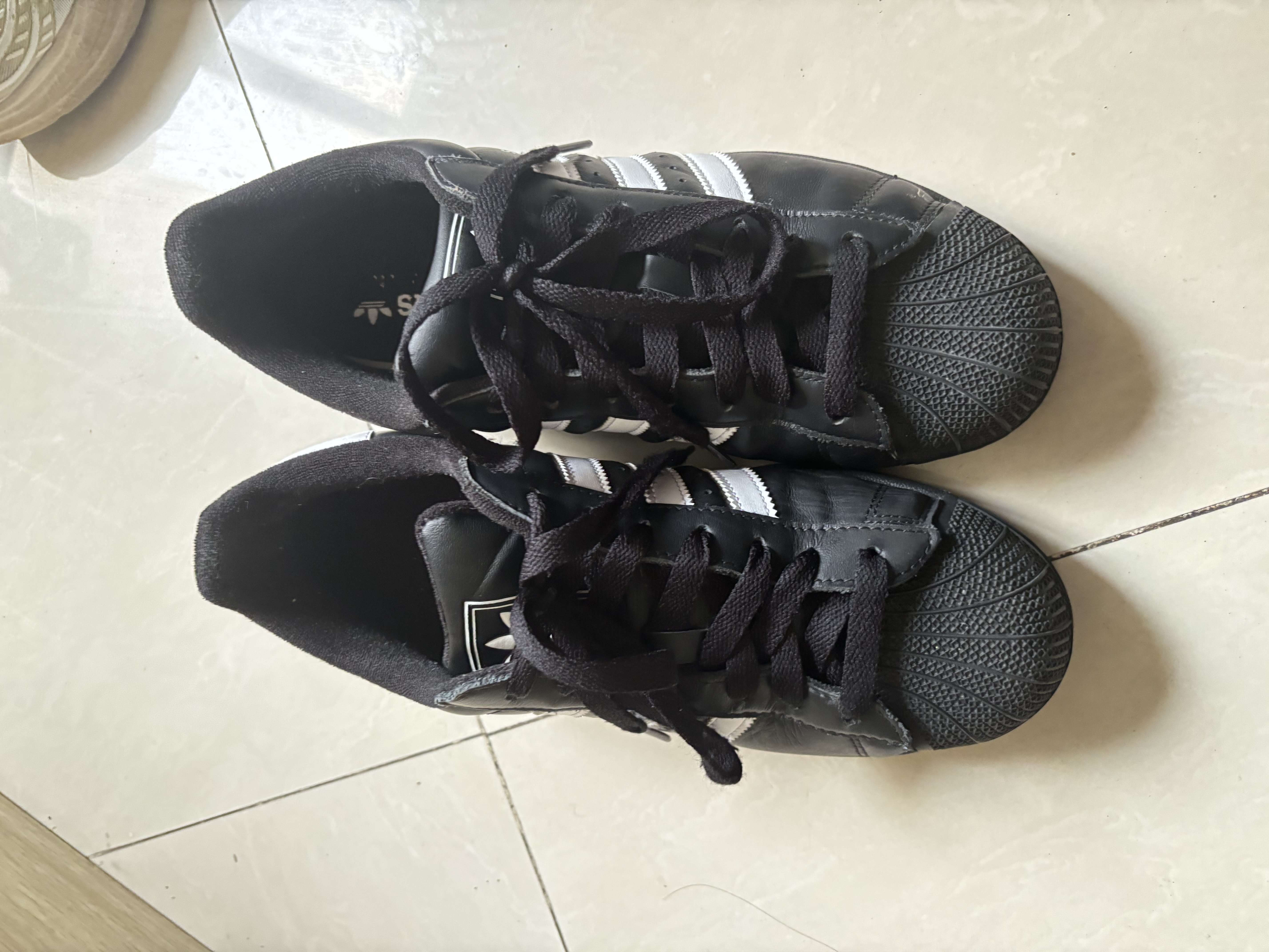 阿迪达斯（adidas）adidas三叶草贝壳头SUPERSTARII男女休闲鞋 JI0079 42.5码 实拍图
