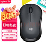 罗技（Logitech）M220 轻音鼠标 无线鼠标 办公鼠标 对称鼠标 带无线微型接收器 灰黑色 实拍图