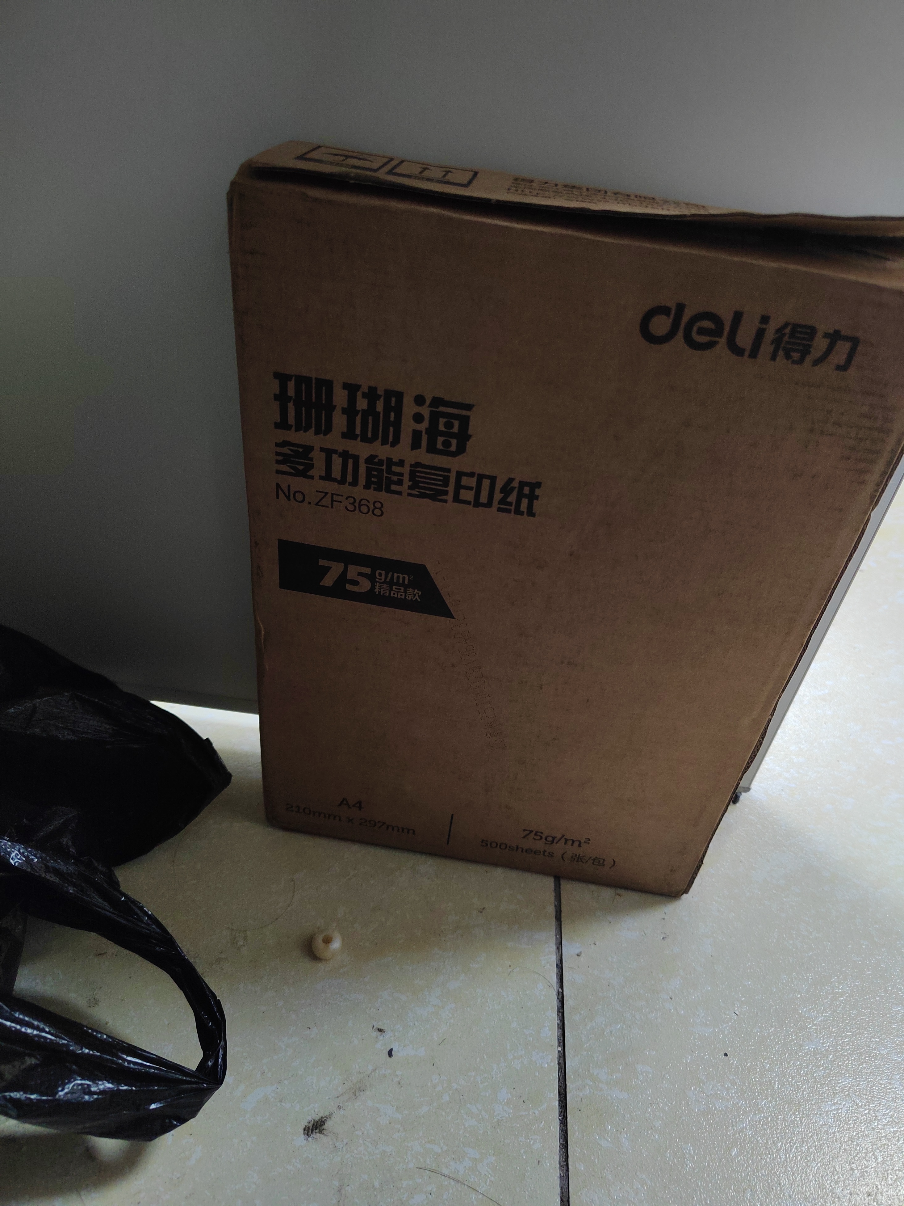 得力（deli）【2包便携装】珊瑚海A4打印纸 75g500张单包 双面复印纸 ZF368 实拍图