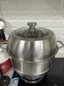 美厨（MAXCOOK）蒸锅 304不锈钢34CM三层蒸锅 加厚复底汤锅燃气电磁炉通用 实拍图