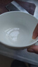 ARST雅誠德陶瓷盘子菜盘家用新款高脚碗纯白浮雕乔迁餐具轻奢抗菌碗碟套装礼 6寸米兰抗菌罗迪高脚碗 实拍图