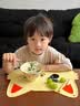葆氏硅胶餐垫桌垫儿童零食垫带饭兜小学生专用食品级防水桌垫 实拍图