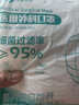 【独立100片】医用口罩透气口罩加宽耳带三层防护面罩防晒防花粉 白色【每一片独立】100只/1袋 实拍图
